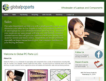 Tablet Screenshot of globalpcparts.com